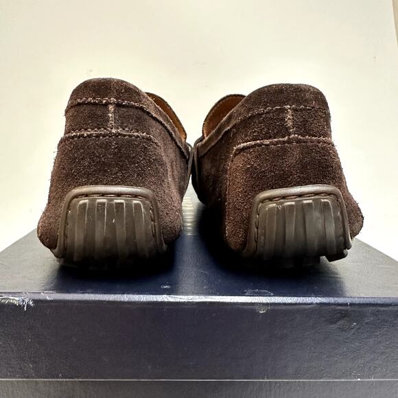 Ralph Lauren Hayward Dark Brown Suede Men\'s 10.5 Made In Italy Ralph Lauren Hayward Dark Brown Suede NWT Size 10 Men | eBay main image 4